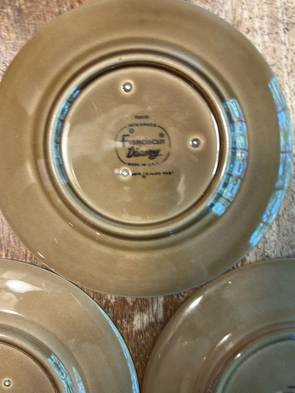 Vintage Franciscan DISCOVERY TAHITI Ceramic Plates, Set Of 4, 6.25”